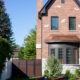 Modern Composite Horizontal Privacy Fence with Aluminum Posts and Rails