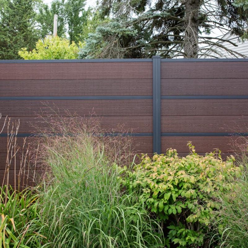 wpc wood plastic composite fence modern euro fences chicago