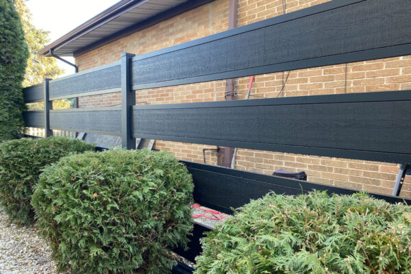 Modern-Composite-Horizontal-Picket-Fence-Panels-Charcoal (85) Fence Installation Chicago